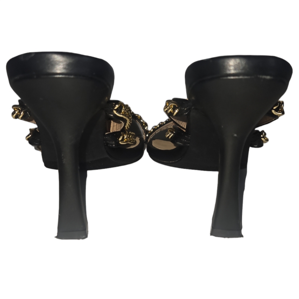 Nicole Miller Gold Chain Sandal - Picture 11 of 12